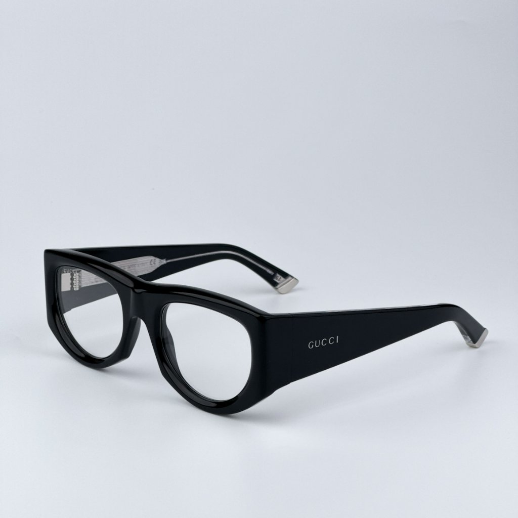 Gucci Men Brand New Sunglasses Black Transparent Rectangular Gg1917s 002